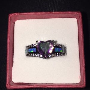 Opal Heart 💜 shaped ring